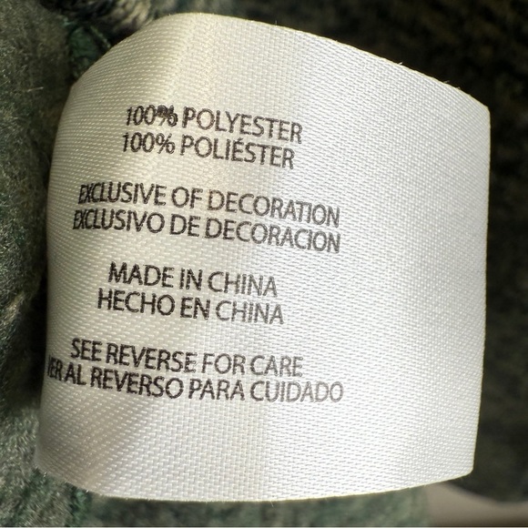 Eddie Bauer Mens Sweater Size XL Green 1/4 Zip Up Pullover Plush Fleece Pocket - Picture 8 of 9